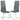 Montclair Upholstered High Back Side Chairs Grey And Chrome - MartincFurniture