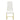 Montclair Side Chairs White And Rustic Brass - MartincFurniture