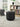 Bowman Round Upholstered Ottoman Black