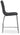 Taburete de Bar Matthew Negro, Altura Ajustable, Giratorio 360°, Reposapiés Ergonómico