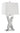 Dominick Table Lamp With Rectange Shade White And Mirror