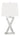 Dominick Table Lamp With Rectange Shade White And Mirror