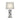 Carmen Geometric Base Table Lamp Silver - MartincFurniture