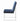 Cisco Upholstered Dining Chairs Ink Blue And Chrome - MartincFurniture