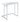 Dani Rectangular Snack Table With Metal Base - MartincFurniture