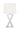 Dominick Table Lamp With Rectange Shade White And Mirror - MartincFurniture