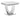 Kerwin U-Base Square End Table White And Chrome - MartincFurniture