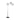 Miriam Crystal Drop Shade Floor Lamp Chrome - MartincFurniture