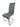Elegante Silla Comedor New York Tela Gris Patas Blancas Diseño Moderno