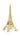Elegante Escultura Decorativa Torre Eiffel Dorada Resina - París Sofisticado