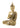 Elegante Escultura de Buda Dorada para Mesa: Paz y Armonía Interior