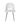 Elegante Silla Comedor Moderna Hill Blanca, Respaldo Tapizado, Patas Cromadas Lujosas