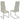 Montclair High Back Dining Chair White And Chrome - MartincFurniture