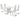 Anges 5-piece Dining Table Set White High Gloss and White