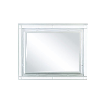 Gunnison Dresser Mirror With LED Lighting Silver Metallic - MartincFurniture