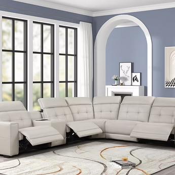 Sofá Moderno Seccional Gris Chicago