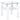 Dyer Square Glass Top End Table With Shelf White - MartincFurniture