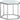 Contemporary White Tempered Glass & Stainless Steel Accent Table Coaster - MartincFurniture