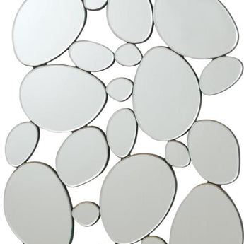 Topher Pebble-Shaped Decorative Mirror Silver - MartincFurniture