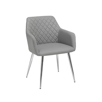 Silla Comedor Alba Gris: Diseño Moderno, Confort Ergonómico, Estilo Elegante Duradero
