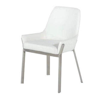 Silla de Comedor Axel Moderna Blanca Ergonómica Diseño Minimalista Elegante Comodidad Superior