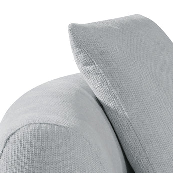 Sofá Contemporáneo Brickell Gris Bouclé: Diseño Orgánico, Comodidad Moderna, Estilo Escultórico