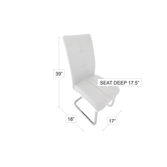 Silla Comedor Oswaldo Roja Moderna Ergonómica, Tapizado Lujoso, Patas Metálicas