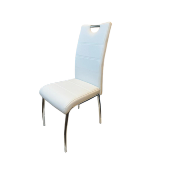 Silla Comedor Detroit Blanca Moderna Ergonómica Diseño Escandinavo Respaldo Curvo