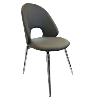 Silla de Comedor GIO Moderna Gris Elegante Diseño Ergonómico Confortable Patas Robustas