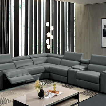 GREY POWER SECTIONAL 6 PC - L476