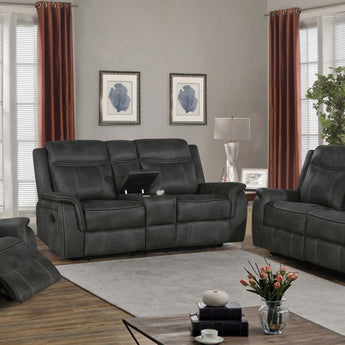 Lawrence Upholstered Tufted Back Motion Loveseat - MartincFurniture