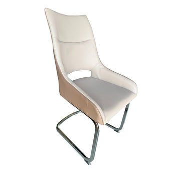 Silla de Comedor Málaga Moderna Dos Tonos Diseño Versátil para Decoración Elegante
