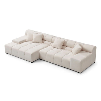 Sofá Seccional Crema Midtown Izquierdo, Lujoso, Cómodo, Espacioso, Diseño Moderno