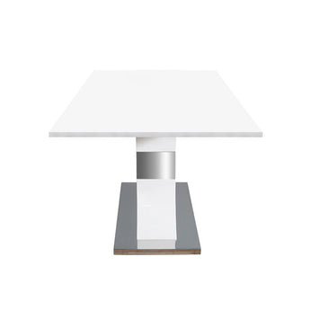 Mesa de Comedor Serena Blanca Moderna Rectangular – Diseño Contemporáneo Duradero MDF