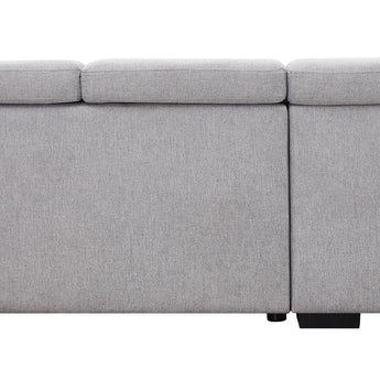 Sofá Seccional Cama Milano 2025 Gris Tela Premium Diseño Moderno Funcional