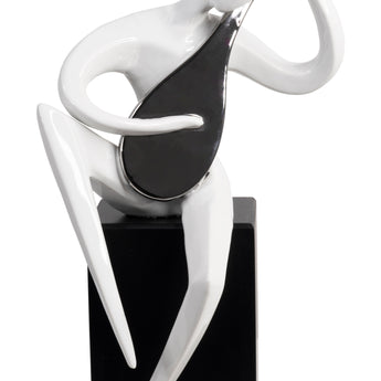 Estatuillas de Músicos Sentados de Cerámica Decoración Hogar Elegante Arte Musical