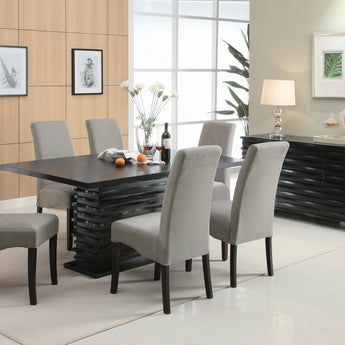 Stanton Upholstered Side Chairs Grey - MartincFurniture