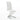 Silla de Comedor Andrew Blanca Moderna Patrón Zig-Zag Base Herradura Elegante