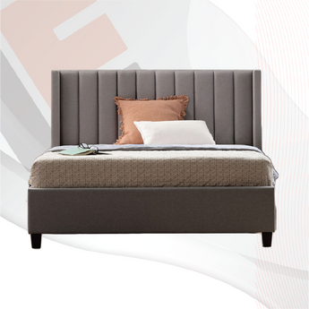 Cama Moderna Torino Blanca Elegante Diseño para Dormitorio Confort Superior