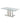 Mesa de Comedor Derick: Tapa Cristal, Pedestal MDF Blanco Brillante, Base Cromada