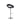 Taburete de Bar Donut Negro Moderno Elegante Cocina Comedor Altura Ajustable