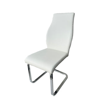 Silla de Comedor Dora Blanca: Moderna, Ergonómica, Minimalista y Duradera