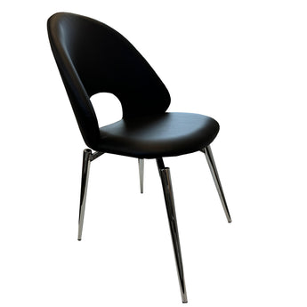 Silla de Comedor GIO Negra: Diseño Moderno, Ergonómica, Confortable y Duradera
