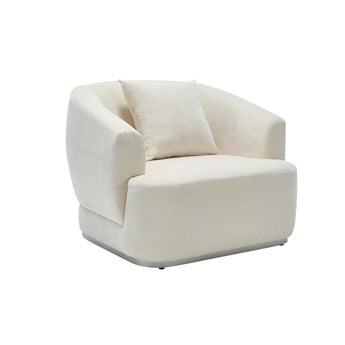 Moderna Silla de Acento Mónaco Beige: Elegancia y Confort para tu Sala