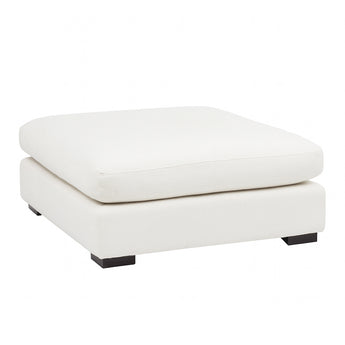 Puf Otomana Modular NEO Beige Lino Confortable Patas Madera Sólida