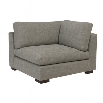 Sillón Esquinero Modular NEO Gris Lino Robusto con Cojines de Pluma