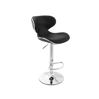 Elegante Taburete Alto de Bar Negro: Comodidad Moderna para Tu Espacio