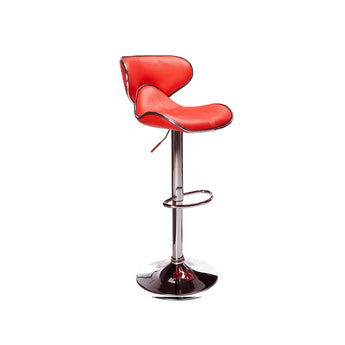 Taburete de Bar Rojo Pub Stanza Diseño Moderno Cómodo Elegante Resistente